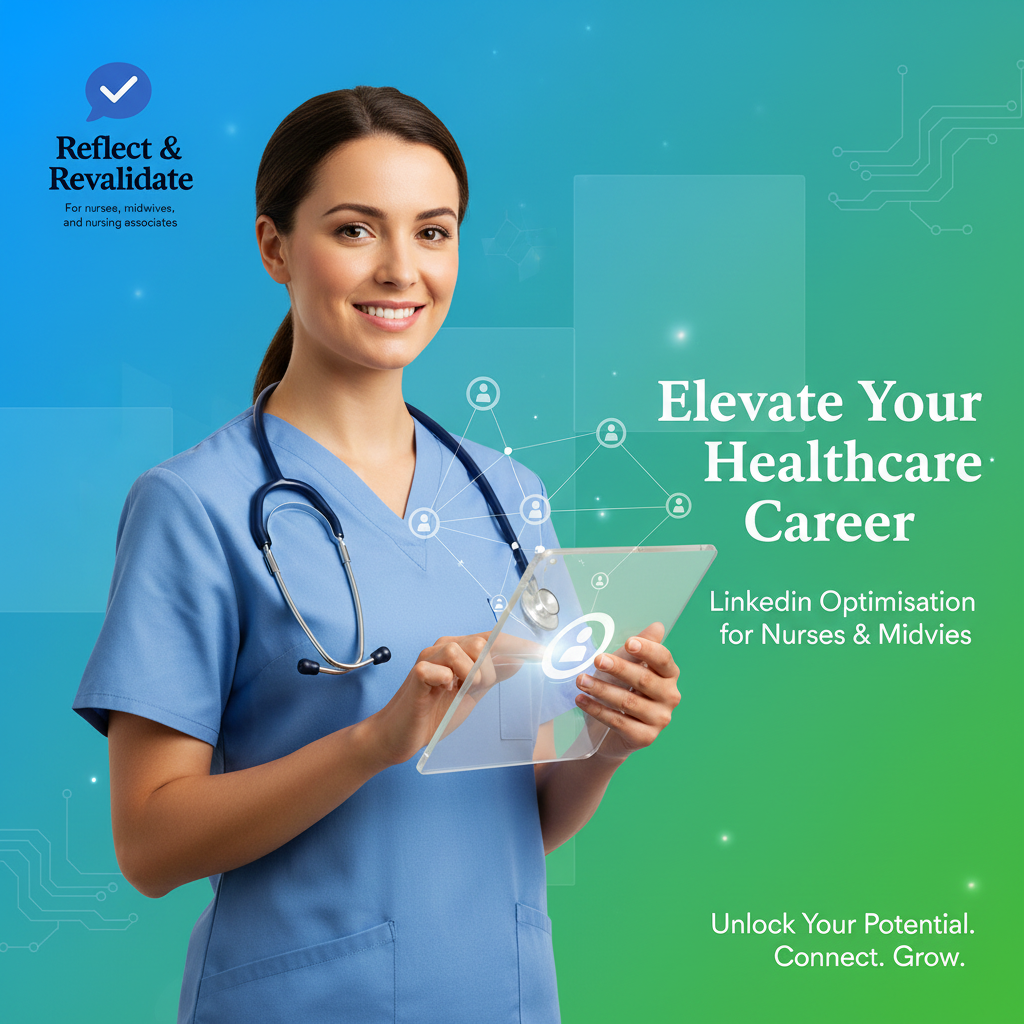 Banner showing a nurse's optimised LinkedIn profile page