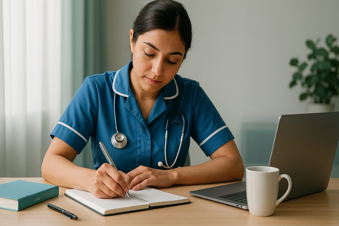 Nurse attending NMC revalidation confirmation meeting